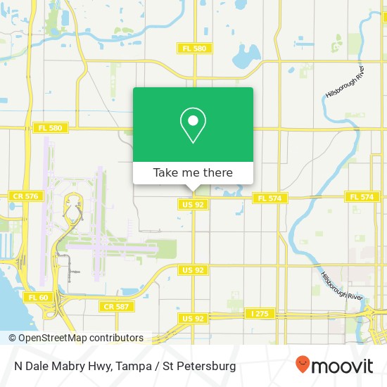 N Dale Mabry Hwy map