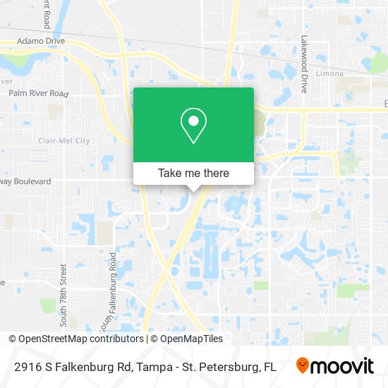 2916 S Falkenburg Rd map