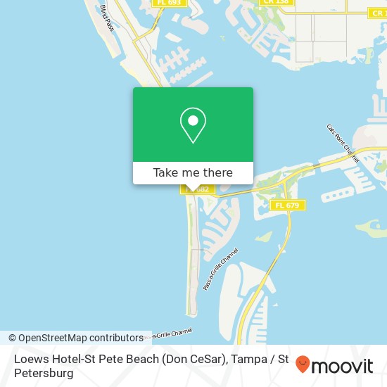 Mapa de Loews Hotel-St Pete Beach (Don CeSar)