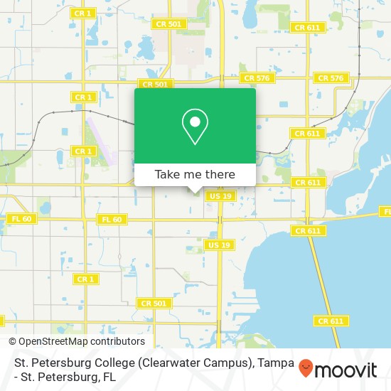 Mapa de St. Pete College (Clearwater Campus)
