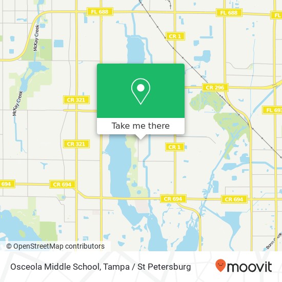 Osceola Middle School map