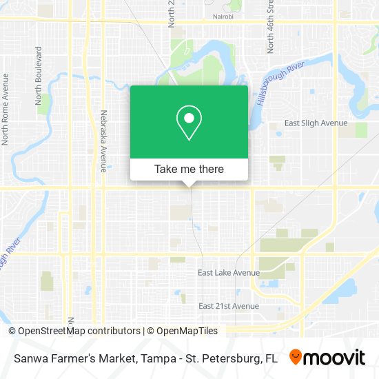 Mapa de Sanwa Farmer's Market