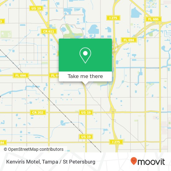 Mapa de Kenvin's Motel