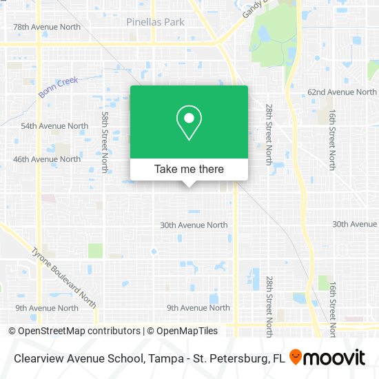 Clearview Avenue School map