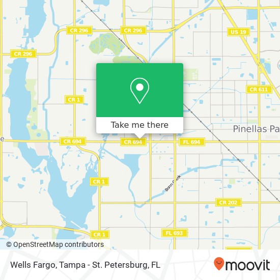 Mapa de Wells Fargo Bank