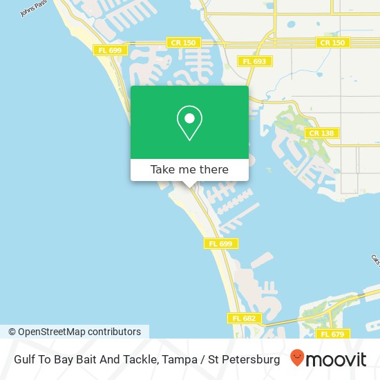 Gulf To Bay Bait And Tackle map