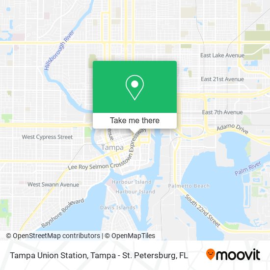 Mapa de Tampa Union Station