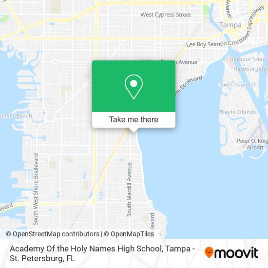 Mapa de Academy Of the Holy Names High School