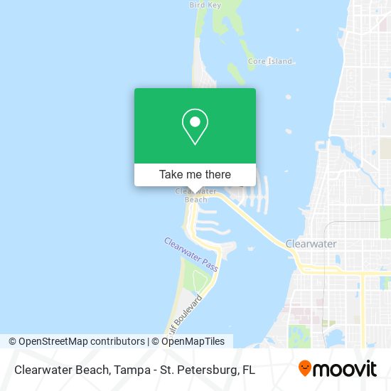 Clearwater Beach map