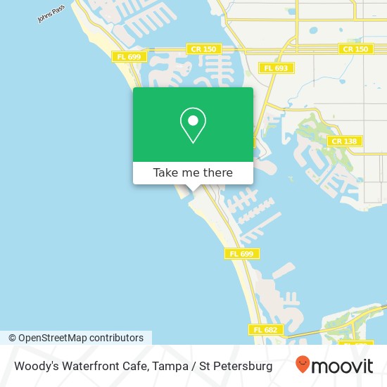 Woody's Waterfront Cafe map