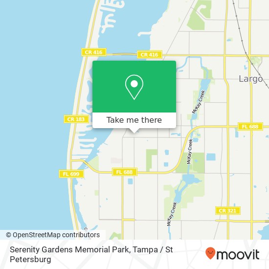 Serenity Gardens Memorial Park map