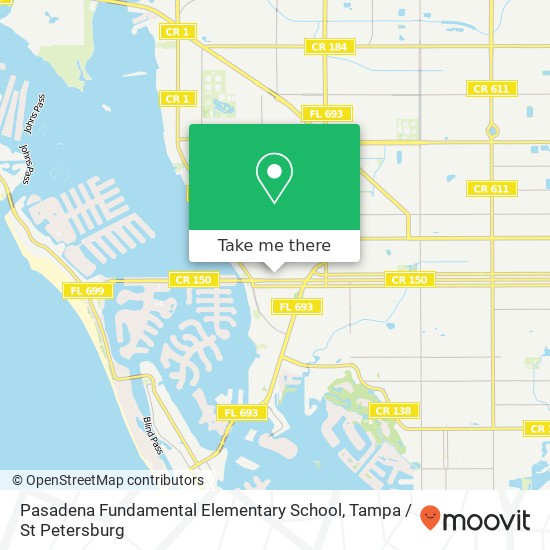 Pasadena Fundamental Elementary School map