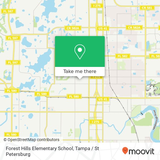 Mapa de Forest Hills Elementary School