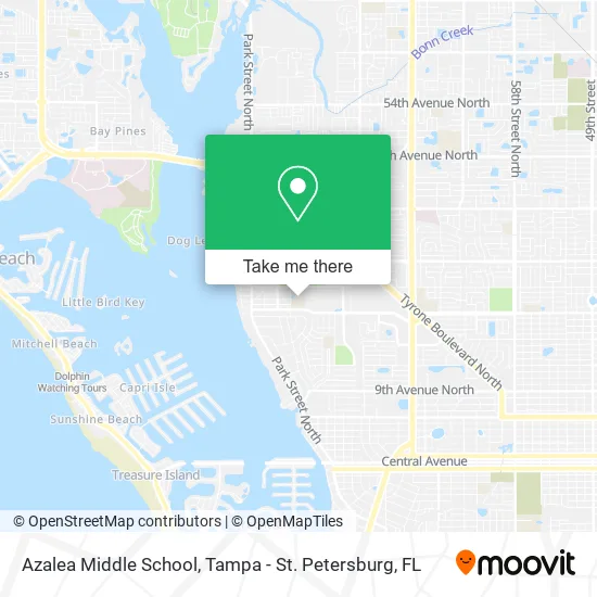 Azalea Middle School map
