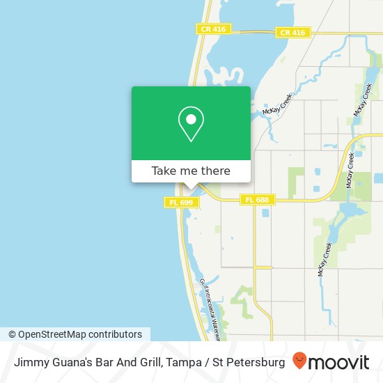 Jimmy Guana's Bar And Grill map
