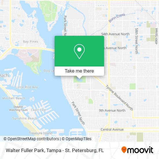Walter Fuller Park map