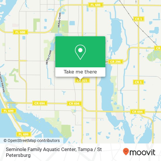 Seminole Family Aquatic Center map
