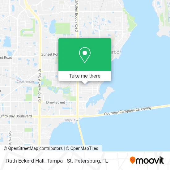 Ruth Eckerd Hall map