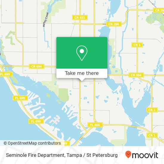 Seminole Fire Department map