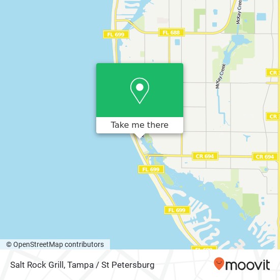 Salt Rock Grill map