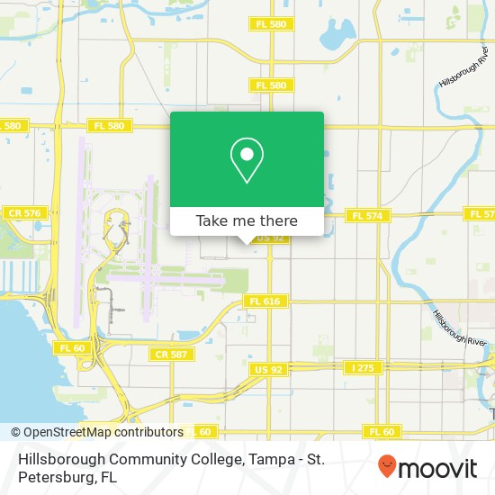Hillsborough Community College map