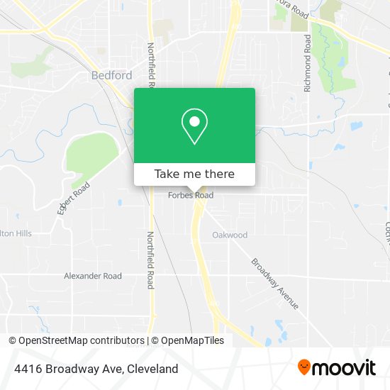 4416 Broadway Ave map