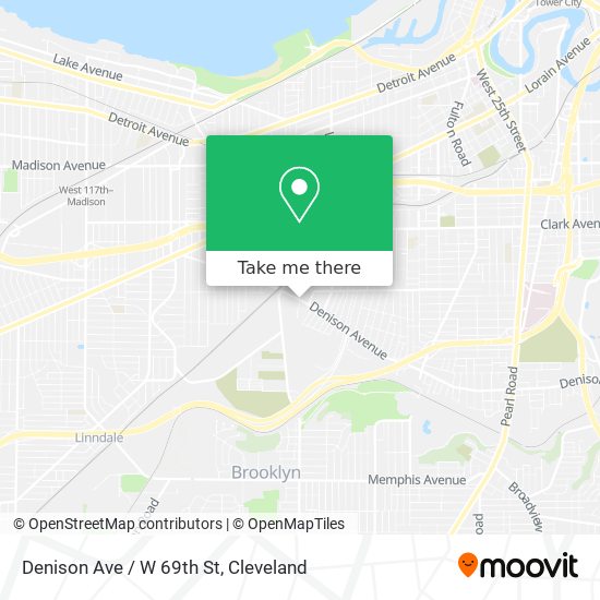 Denison Ave / W 69th St map
