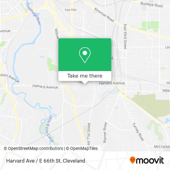 Harvard Ave / E 66th St map