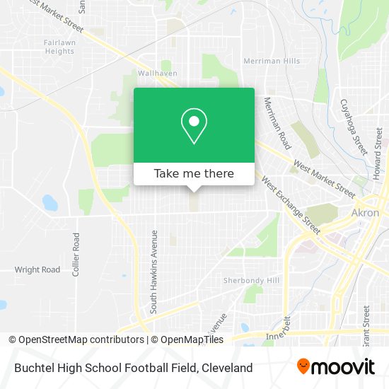 Buchtel High School Football Field map