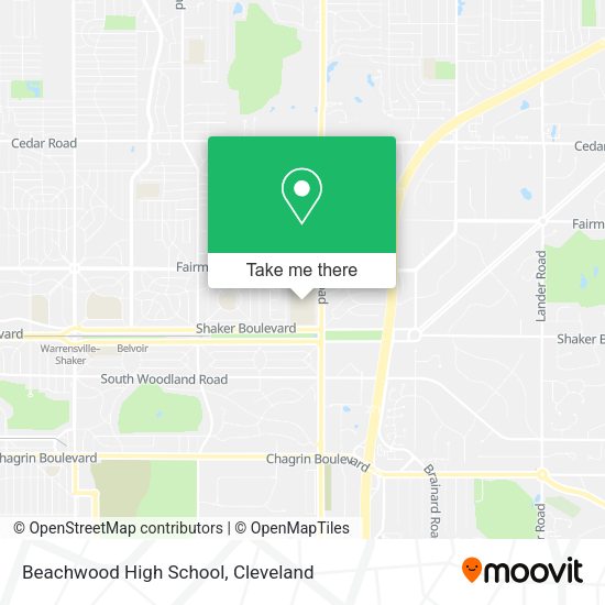 Beachwood High School map