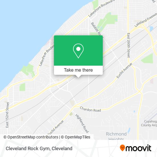 Cleveland Rock Gym map