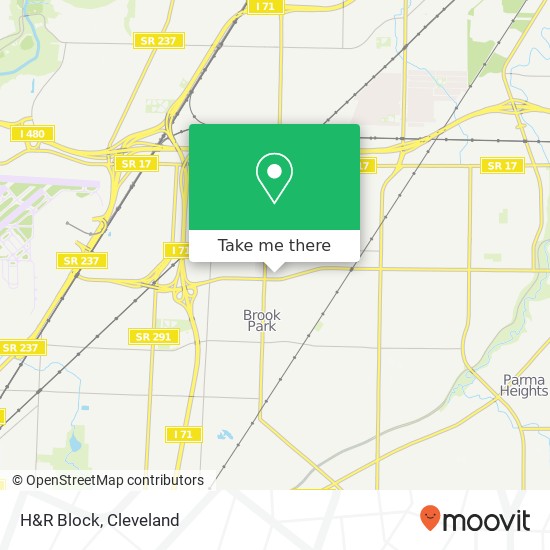 H&R Block map