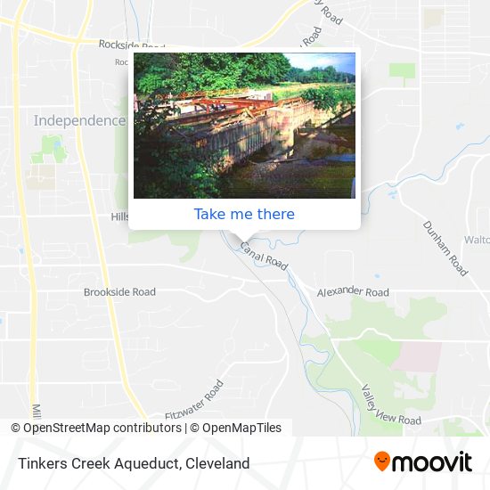 Tinkers Creek Aqueduct map