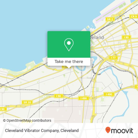 Mapa de Cleveland Vibrator Company