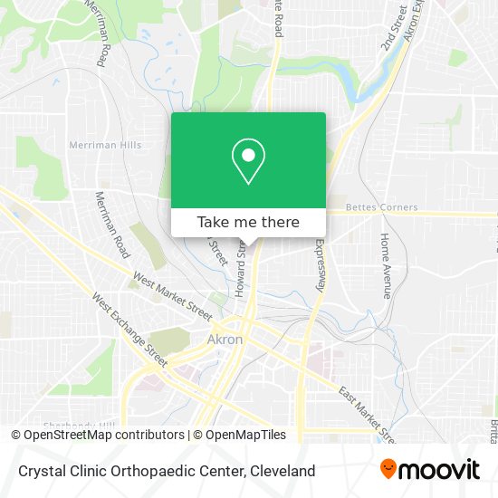 Crystal Clinic Orthopaedic Center map