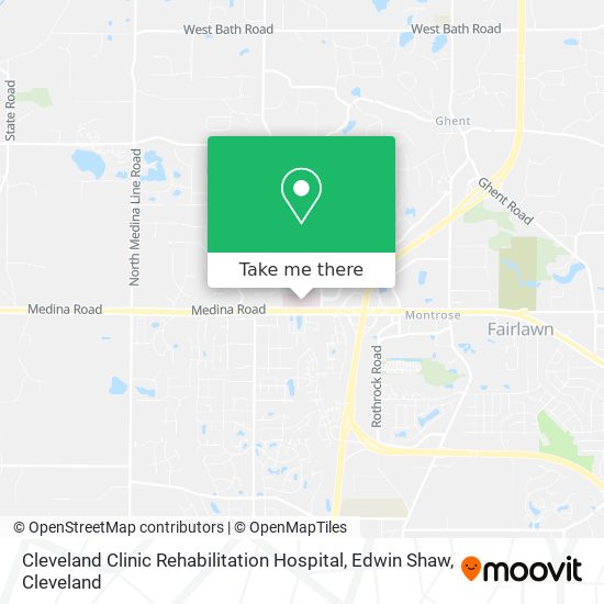 Mapa de Cleveland Clinic Rehabilitation Hospital, Edwin Shaw