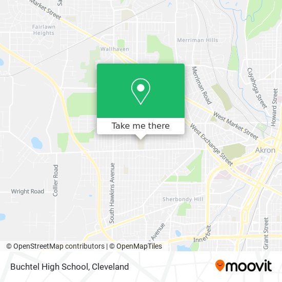 Mapa de Buchtel High School
