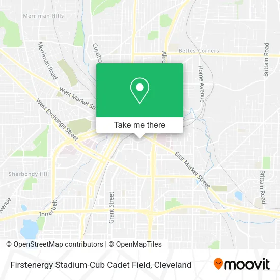 Mapa de Firstenergy Stadium-Cub Cadet Field