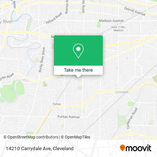 Mapa de 14210 Carrydale Ave