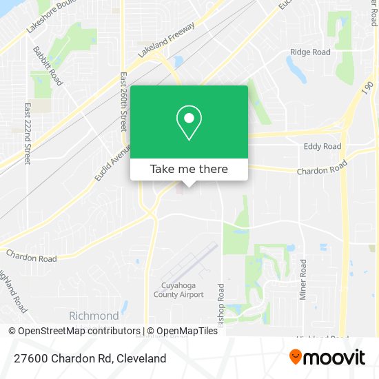 Mapa de 27600 Chardon Rd
