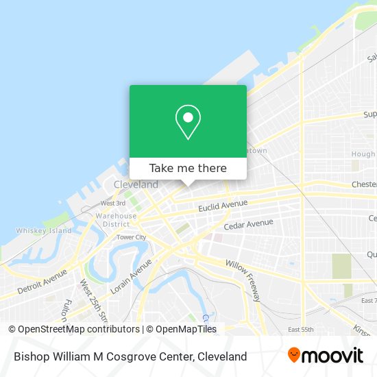 Bishop William M Cosgrove Center map
