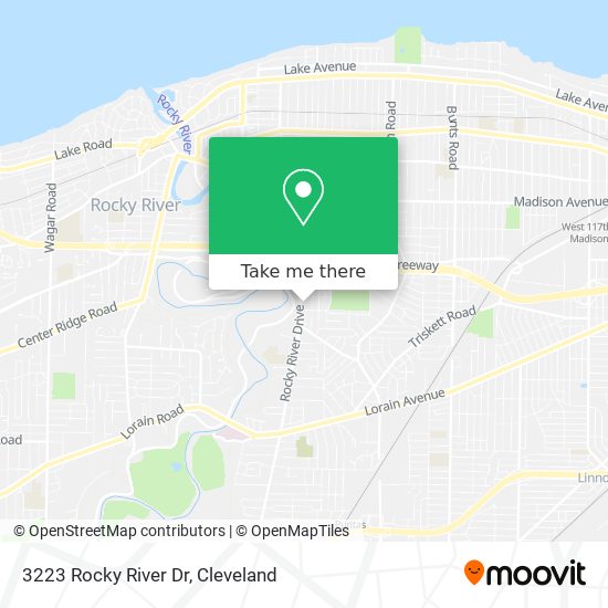 3223 Rocky River Dr map