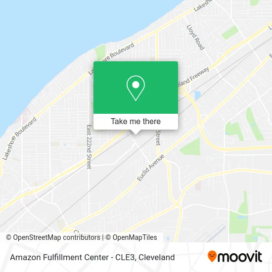 Amazon Fulfillment Center - CLE3 map