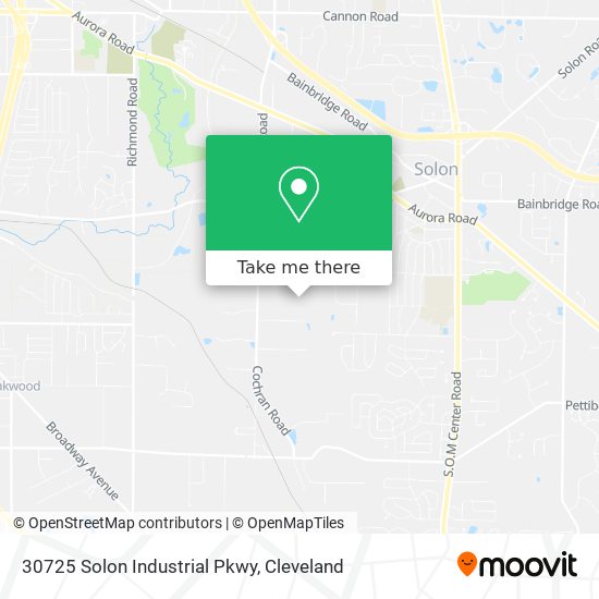 Mapa de 30725 Solon Industrial Pkwy