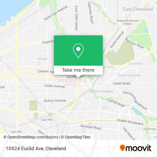10524 Euclid Ave map