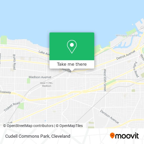 Cudell Commons Park map