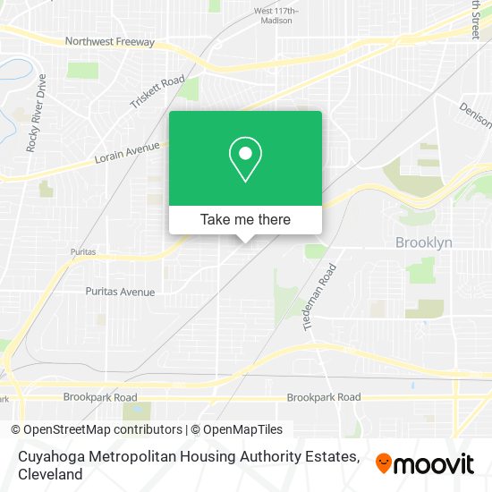 Mapa de Cuyahoga Metropolitan Housing Authority Estates