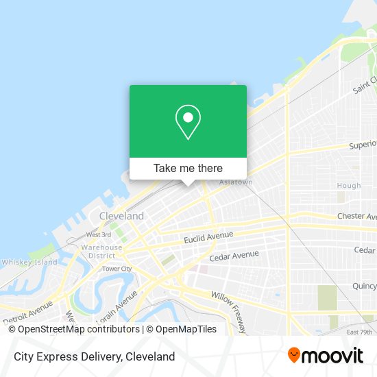 Mapa de City Express Delivery