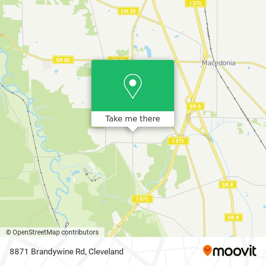 8871 Brandywine Rd map