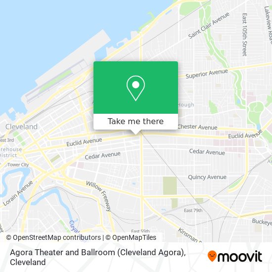 Agora Theater and Ballroom (Cleveland Agora) map